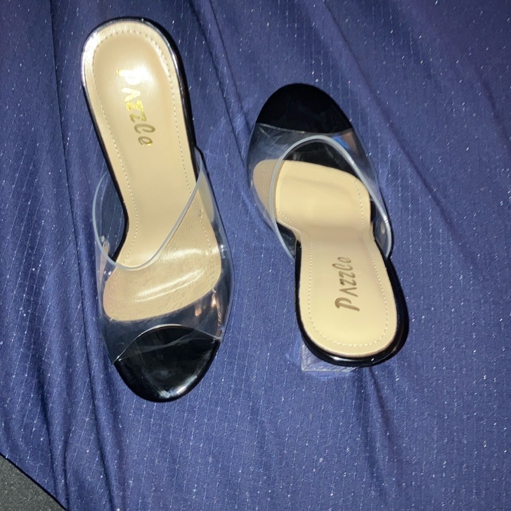 Dazie Black Heels Sleek Patent Finish